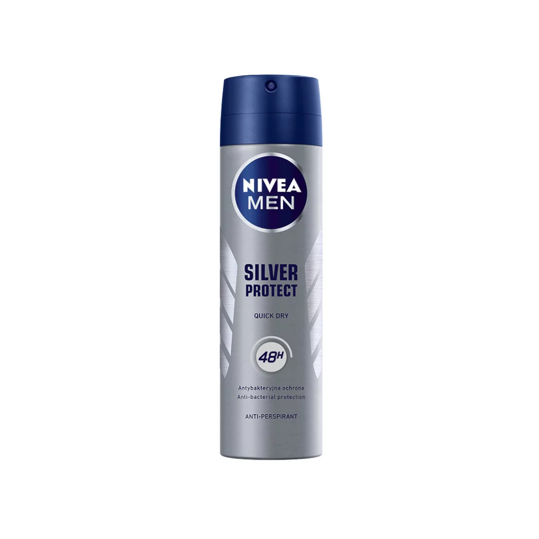 Nivea Silver Protect Dynamic Power, antyperspirant spray męski, 150 ml