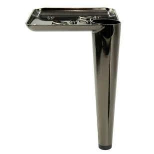 Noga meblowa Szpilka czarny chrom wysokość 15 cm - Zawiasy, okucia i inne akcesoria Noga meblowa Szpilka czarny chrom wysokość 15 cm - Zawiasy, okucia i inne akcesoria - miniaturka - grafika 1