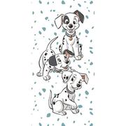 Ręczniki - Biały bawełniany ręcznik dziecięcy 70x140 cm 101 Dalmatins – Jerry Fabrics - miniaturka - grafika 1