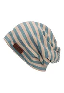 Czapki damskie - Sterntaler Chłopięca czapka typu beanie w paski, niebieska, 51 - miniaturka - grafika 1