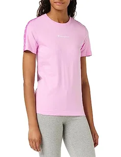 Champion Damska koszulka Legacy Tape 2.0 S/S, różowy liliowy, S - Koszulki i topy damskie - miniaturka - grafika 1
