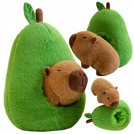Maskotki i pluszaki - KAPIBARA W AWOKADO PLUSZAK ZABAWKA PLUSZOWA 2W1 DUŻA PRZYTULANKA MIŚ 35 CM - miniaturka - grafika 1