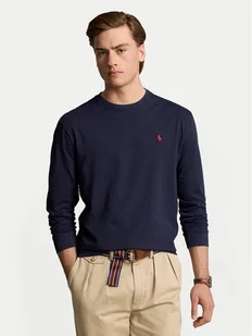 Polo Ralph Lauren Longsleeve 710671467057 Granatowy Classic Fit - Koszulki męskie - miniaturka - grafika 1