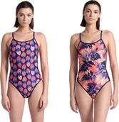 Stroje kąpielowe - Arena Damski Strój kąpielowy WOMEN'S ARENA REVERSIBLE SWIMSUIT CHALLENGE BACK - miniaturka - grafika 1