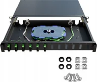 Akcesoria do szaf serwerowych - PRZEŁĄCZNICA ŚWIATŁOWODOWA TFDP-19-1U-12D-SC-B STALFLEX - miniaturka - grafika 1