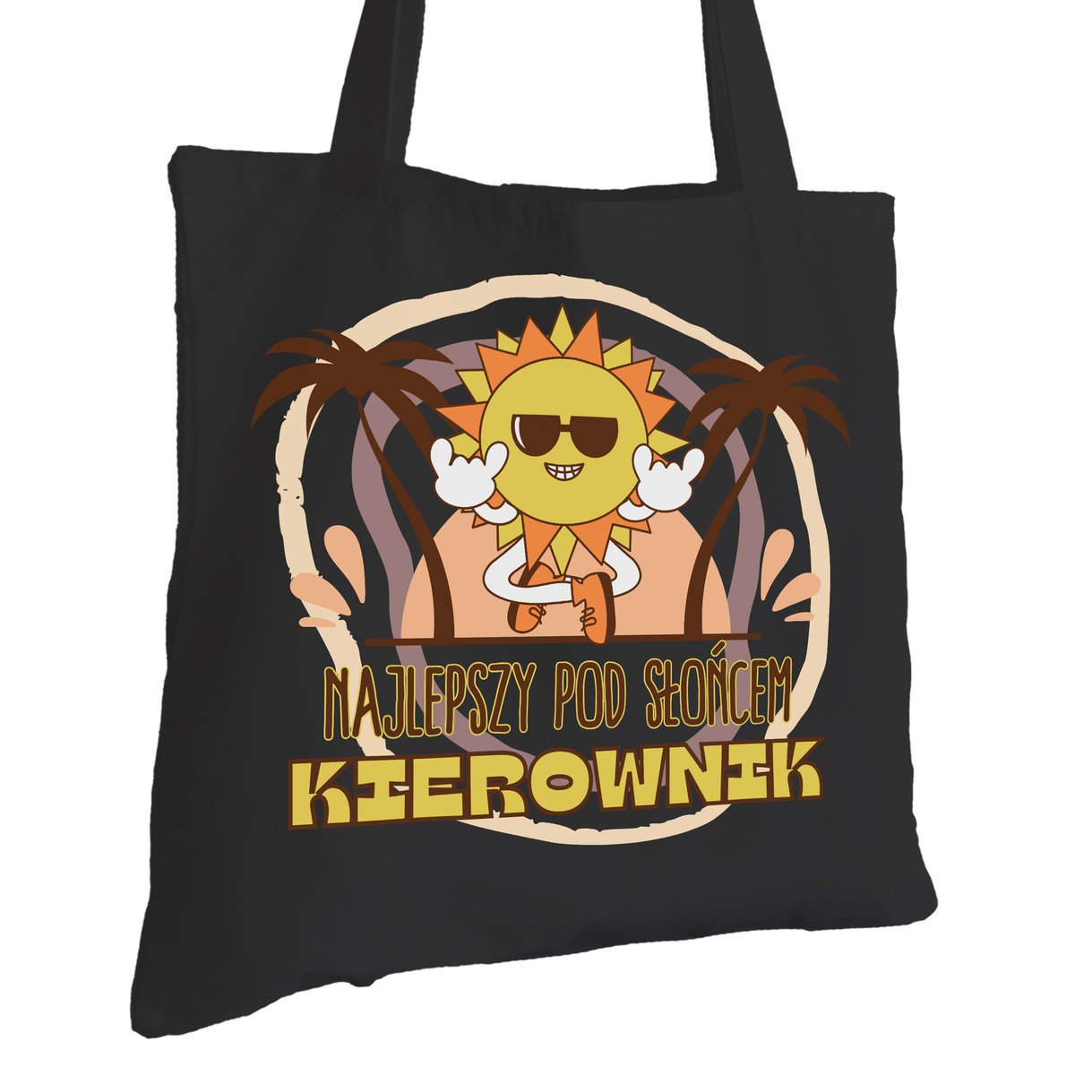 Torba Bawełniana dla Kierownika Czarna Na Prezent Ekologiczna Trwały Nadruk