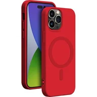 Etui i futerały do telefonów - Etui BIGBEN Silicone Case MagSafe do Apple iPhone 14 Pro Czerwony - miniaturka - grafika 1