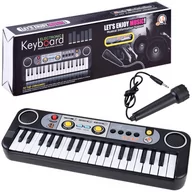 Instrumenty muzyczne dla dzieci - Organy Keyboard 37 keys mikrofon  IN0056 - miniaturka - grafika 1