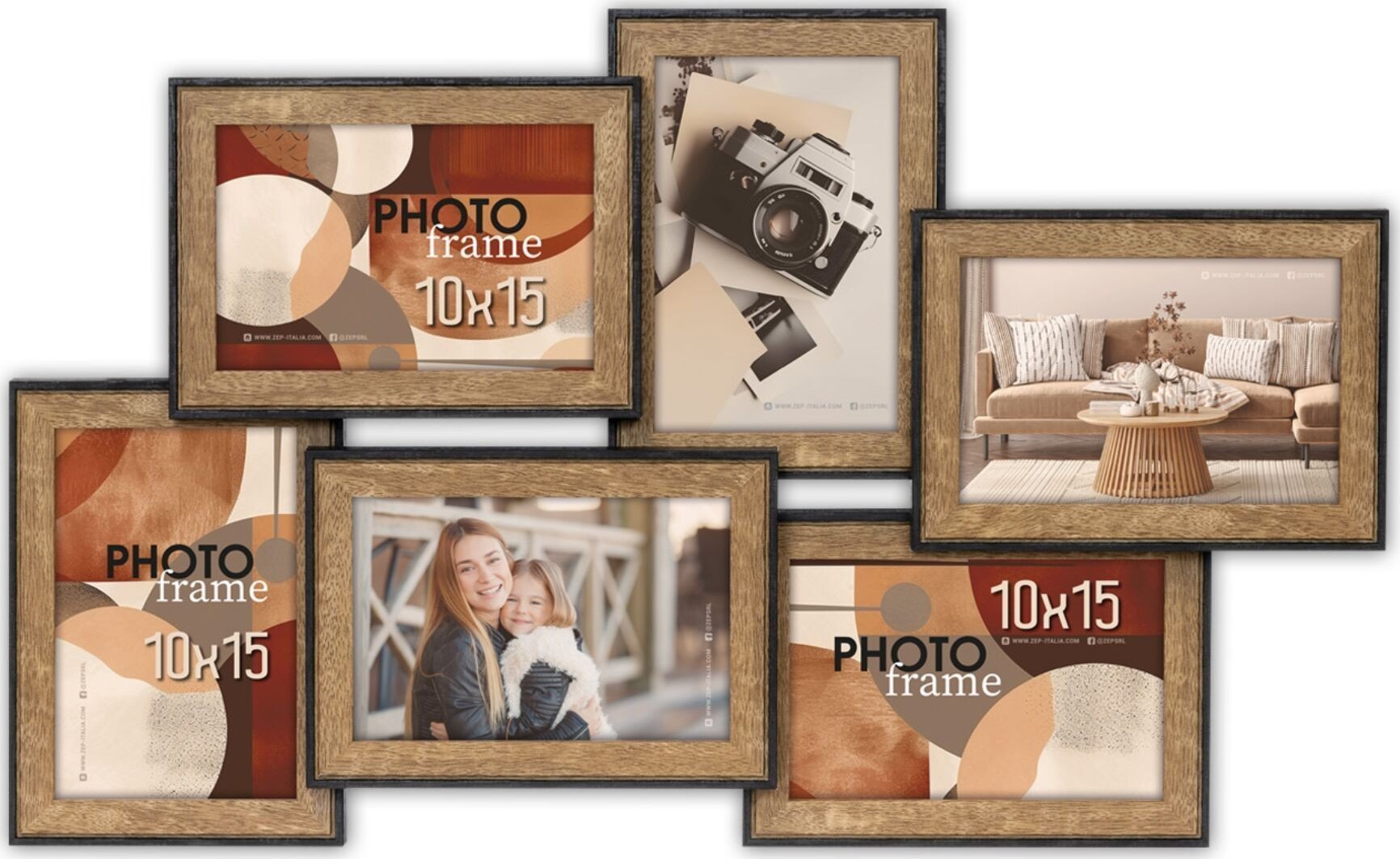 Ramka ZEP ZEP Lubecca 6x10x15 Holz Galerierahmen DA266