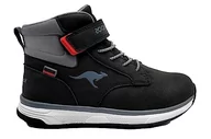 Śniegowce damskie - KangaROOS Męskie śniegowce K-WB Couver, Jet Black/Steel Grey, 35 EU, Jet Black Steel Grey, 35 EU - miniaturka - grafika 1