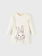 Bluzy dla chłopców - NAME IT Bluzka 13207281 Beżowy Regular Fit - miniaturka - grafika 1