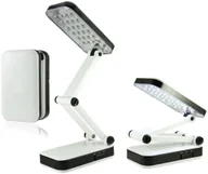 Lampy stojące - M037 LAMPKA NOCNA BIURKOWA NA BIURKO 24 LED SKŁADANA mała - miniaturka - grafika 1