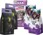 Żwirek dla kotów - Żwirek dla kota Benek MIX Żwirków Benek, Clear Cat, Cat Royale - Lawenda 25l 5x5l - miniaturka - grafika 1