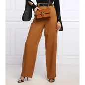 Spodnie damskie - Patrizia Pepe Lniane spodnie | Palazzo - miniaturka - grafika 1