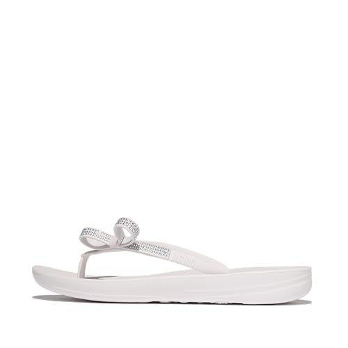 Fitflop Klapki damskie IquLeishouer Glitz-Bow, Miejska biel, 42 EU
