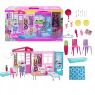 Lalki dla dziewczynek - Barbie Domek Lalka Akcesoria Przenośny Zestaw GWY84 Kuchnia Szafa - miniaturka - grafika 1