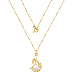 MYNESS Naszyjnik z warszawską syrenką z kryształem Swarovski /1114/ - Naszyjniki - miniaturka - grafika 1