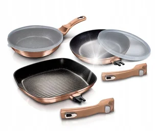 ZESTAW 3 PATELNI GRANITOWYCH BERLINGERHAUS BH-7038 - Zestawy garnków i patelni - miniaturka - grafika 1