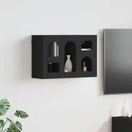 Szafki łazienkowe - vidaXL Szafka wisząca czarna 60 x 20 x 40 cm materiał drewnopochodny - miniaturka - grafika 1