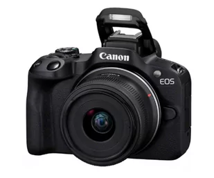 CANON EOS R50 czarny + Obiektyw RF-S 18-45mm IS STM - Aparaty Cyfrowe - miniaturka - grafika 1