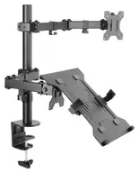 Uchwyty do monitorów - Uchwyt biurkowy do monitora LED/LCD 13-32" + notebooka L-24 |   - miniaturka - grafika 1