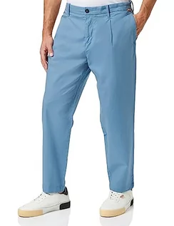 Spodnie męskie - Timberland Cotton Linen Pant Spodnie męskie, Captain's Blue, 30W / 32L - grafika 1