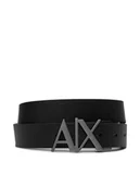 Paski - Armani Exchange Pasek Męski 951017 CC505 43120 Czarny - miniaturka - grafika 1