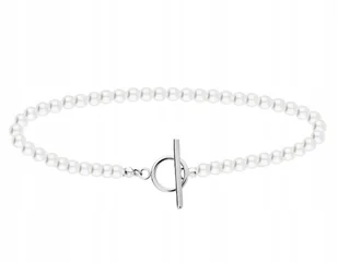 NASZYJNIK Z PEREŁKAMI ZAPIĘCIE Z PRZODU CHOKER 925 - Naszyjniki - miniaturka - grafika 1