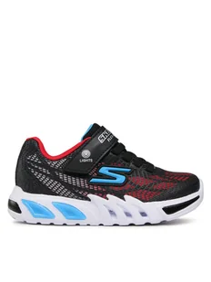 Skechers Sneakersy Vorlo 400137L/BKRB Czarny - Buty dla chłopców - miniaturka - grafika 1