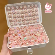 Ozdoby do włosów - TEMU 10/30 szt. Gumek do włosów w kolorach makaroników, elastyczne i nie rysują włosów, idealne do codziennych wyjazdów do szkoły, na imprezy i nawet - miniaturka - grafika 1