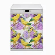 Dekoracje domu - Ozdobny Bluedecor Magnes na zmywarkę Żółte papugi 60x80 - miniaturka - grafika 1