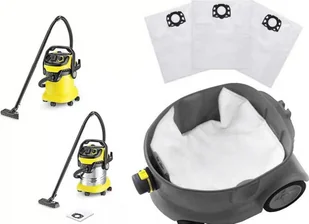 5 worków kompatybilnych z odkurzaczami Kärcher WD4, WD5, WD6, MV4, MV5, MV6 - Zamiennik Kärcher 2.863-006.0 - Odporne na rozdarcia worki filtracyjne z 3-warstwowej włókniny o jakości przemysłowej dla optymalnego pochłaniania pyłu - Filtry do odkurzaczy - miniaturka - grafika 1