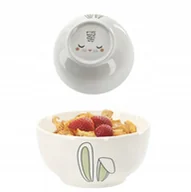 Miseczki i talerzyki dla dzieci - MISECZKA PORCELANOWA 480 ML USZY ZAJĄCA Z BUŹKĄ NA DNIE DLA DZIECI - miniaturka - grafika 1