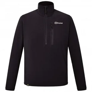 Berghaus Męska kurtka polarowa Prism Micro Polartec z zamkiem do połowy, czarna, XL - Kurtki męskie - miniaturka - grafika 1