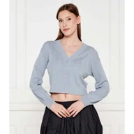 Swetry damskie - GUESS Kardigan LYLA Cropped Fit - miniaturka - grafika 1