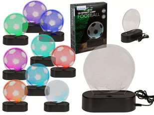 Piłka nożna 3D, Lampka LED zmieniająca kolory - Dekoracje domu - miniaturka - grafika 1