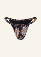 Stroje kąpielowe - Seafolly Dół Od Bikini Brazylijskiego Silk Road schwarz - miniaturka - grafika 1