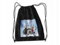 Worki na buty - WOREK DO SZKOŁY WF/BUTY KRAINA LODU + IMIĘ - miniaturka - grafika 1