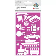 Zabawki kreatywne - Szablon plastkowy 105x180mm Boy - Titanum - miniaturka - grafika 1
