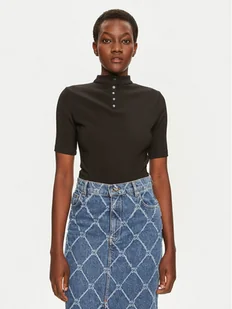 Hugo Bluzka Dagoon 50520098 Czarny Slim Fit - Bluzki damskie - miniaturka - grafika 1