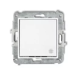 Mechanizm łącznika krzyżowego biały MWP-6 Karlik Mini - Gniazdka elektryczne - miniaturka - grafika 1