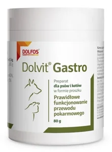 DOLFOS Gastro 80g - prawidłowe funkcjonowanie przewodu pokarmowego - Suplementy i witaminy dla psów - miniaturka - grafika 1