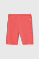 Spodnie i spodenki dla dziewczynek - Emporio Armani szorty dziecięce kolor różowy z nadrukiem - miniaturka - grafika 1