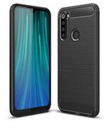 Etui i futerały do telefonów - Etui Pancerne Karbon Xiaomi Redmi Note 8 Czarny - miniaturka - grafika 1