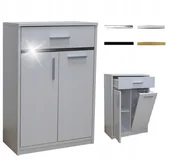 Szafki łazienkowe - Szafka Łazienkowa stojąca z koszem szer. 60cm Producent Kod: 815K - miniaturka - grafika 1