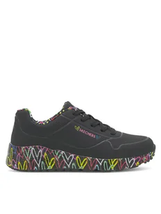 Skechers Sneakersy 314976L BKMT Czarny - Buty dla dziewczynek - miniaturka - grafika 1