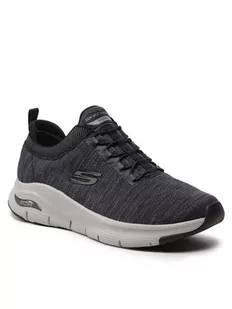 Skechers Sneakersy Waveport 232301/BKGY Szary - Sneakersy męskie - miniaturka - grafika 1