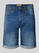 Spodenki męskie - Szorty jeansowe o kroju skinny fit z 5 kieszeniami model ‘TWISTER’ - miniaturka - grafika 1