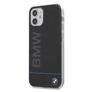 BMW Etui BMHCP12SPCUBBK iPhone 12 5,4" czarny/black hardcase Signature Printed Logo - Etui i futerały do telefonów - miniaturka - grafika 1