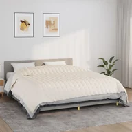 Koce - Vidaxl Koc Obciążeniowy, Kremowy, 235X290 Cm, 15 Kg, Tkanina - miniaturka - grafika 1